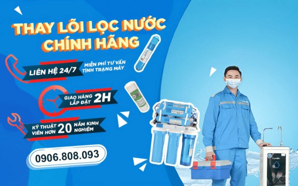 Banner thay lõi lọc nước tại nhà