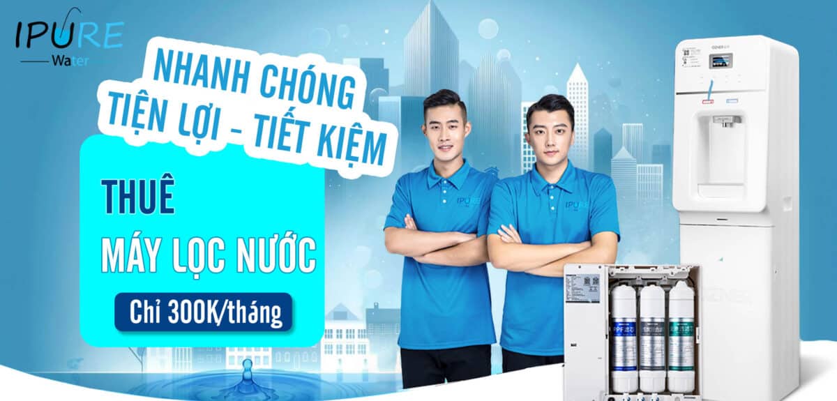 Banner thuê máy lọc nước Ipure Water